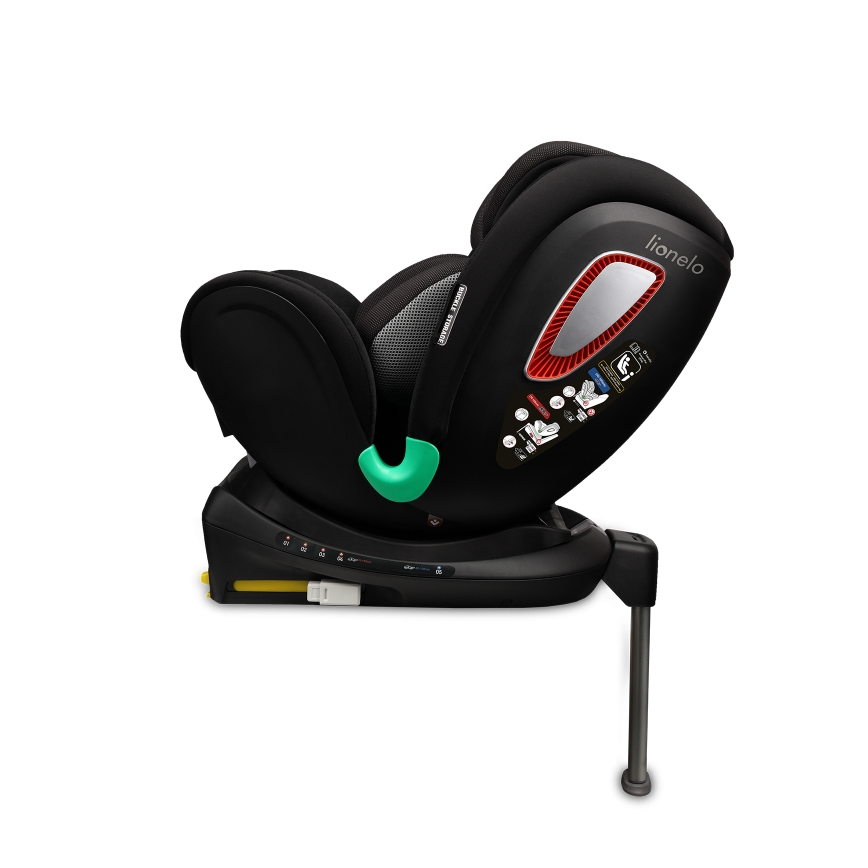 Lionelo - Draaibare autostoel met basis ANTOON PLUS i-Size 40-105 cm Zwart Onyx