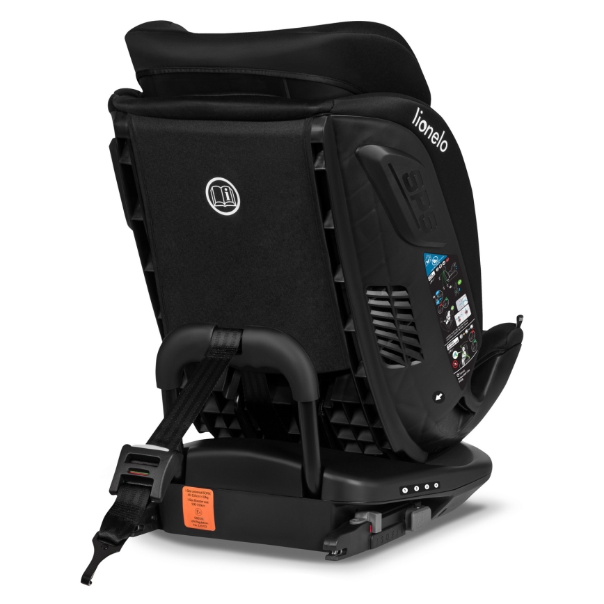 Lionelo - Autostoel met draaibare basis BASTIAAN i-Size 40-150 cm Zwart Carbon