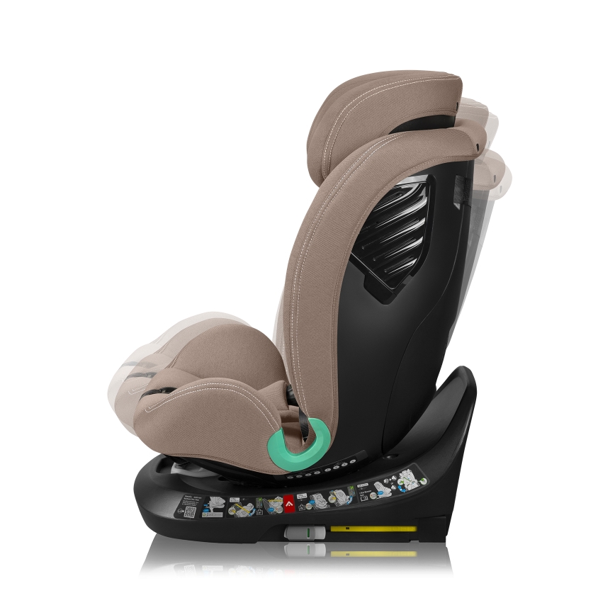 Lionelo - Draaibare autostoel met basis BASTIAAN ONE i-Size 40-150 cm Beige Sand
