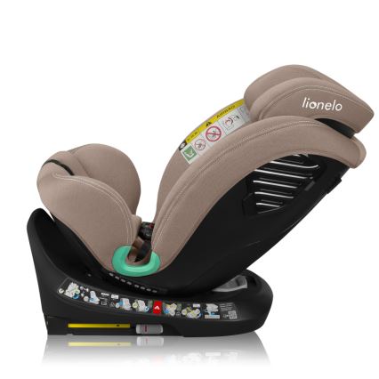Lionelo - Draaibare autostoel met basis BASTIAAN ONE i-Size 40-150 cm Beige Sand