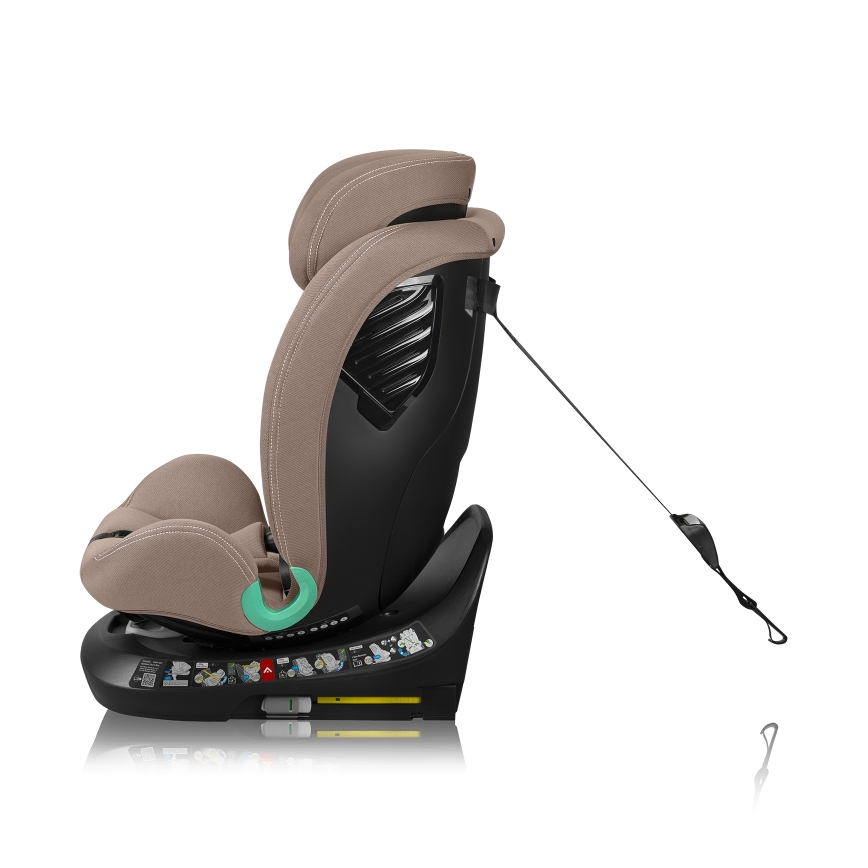 Lionelo - Draaibare autostoel met basis BASTIAAN ONE i-Size 40-150 cm Beige Sand