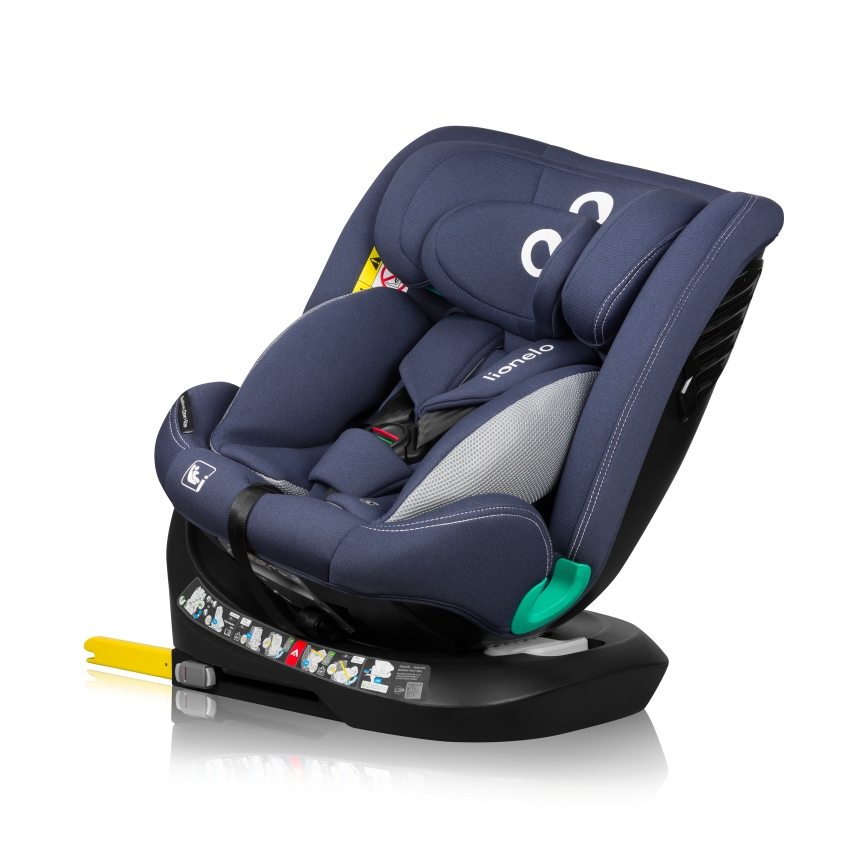 Lionelo - Autostoel met draaibare basis BASTIAAN ONE i-Size 40-150 cm Navyblauw