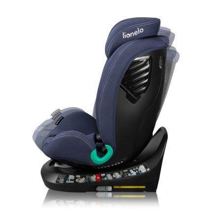 Lionelo - Autostoel met draaibare basis BASTIAAN ONE i-Size 40-150 cm Navyblauw