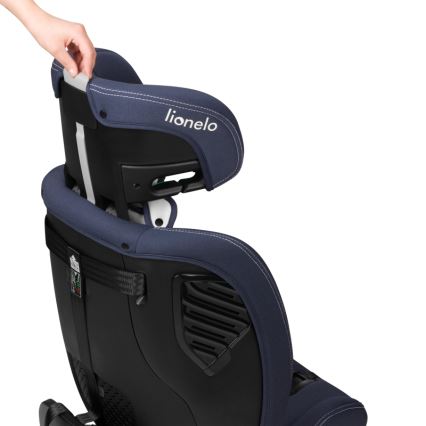 Lionelo - Autostoel met draaibare basis BASTIAAN ONE i-Size 40-150 cm Navyblauw