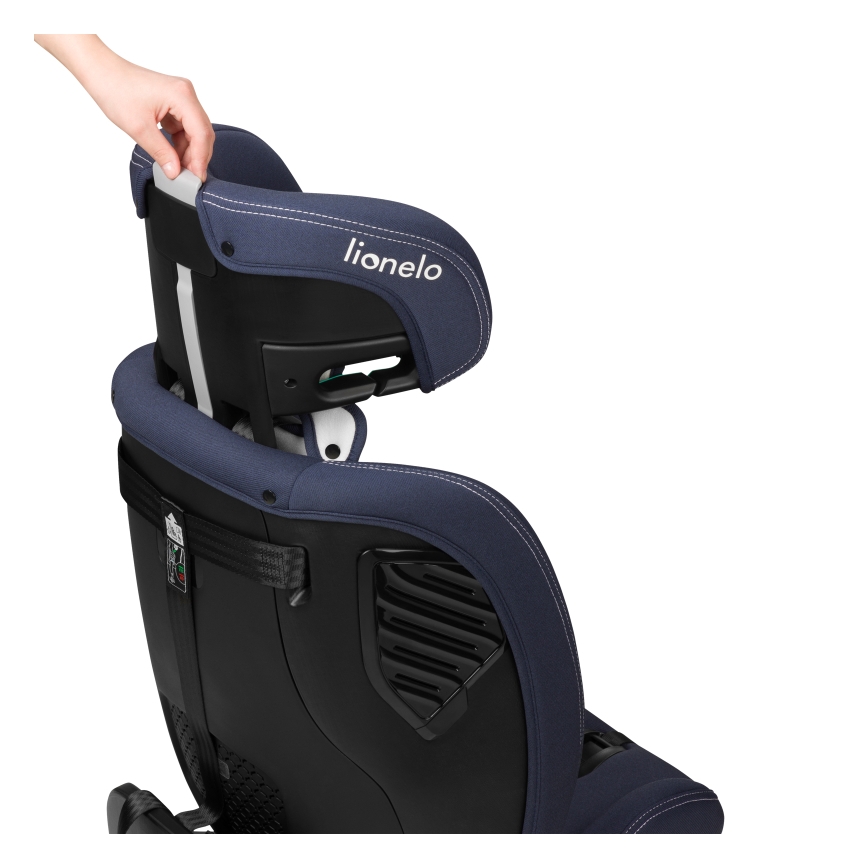 Lionelo - Autostoel met draaibare basis BASTIAAN ONE i-Size 40-150 cm Navyblauw