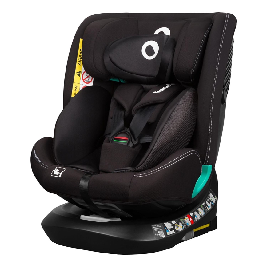Lionelo - Autostoel met draaibare basis BASTIAAN ONE i-Size 40-150 cm Zwart Carbon