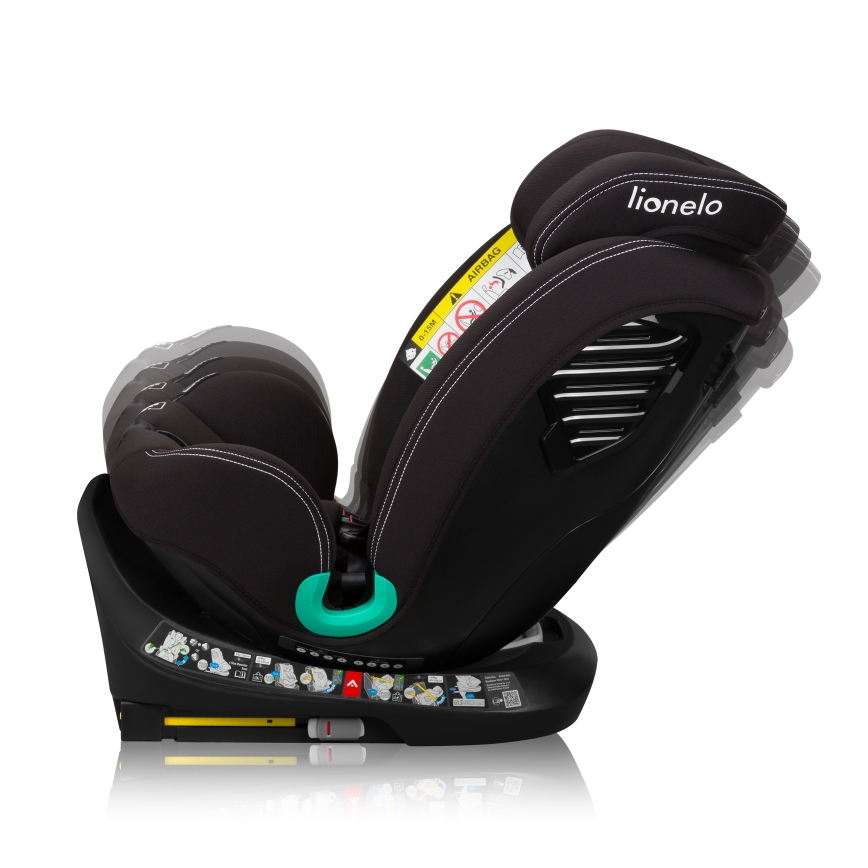 Lionelo - Autostoel met draaibare basis BASTIAAN ONE i-Size 40-150 cm Zwart Carbon