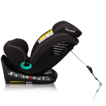 Lionelo - Autostoel met draaibare basis BASTIAAN ONE i-Size 40-150 cm Zwart Carbon
