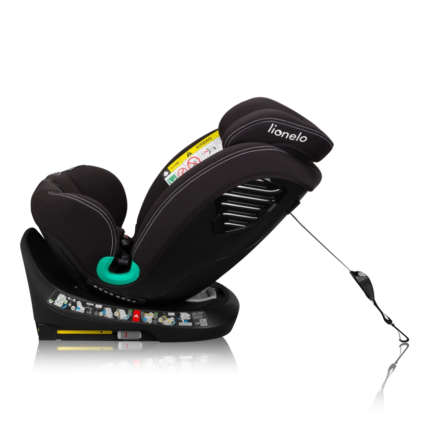 Lionelo - Autostoel met draaibare basis BASTIAAN ONE i-Size 40-150 cm Zwart Carbon
