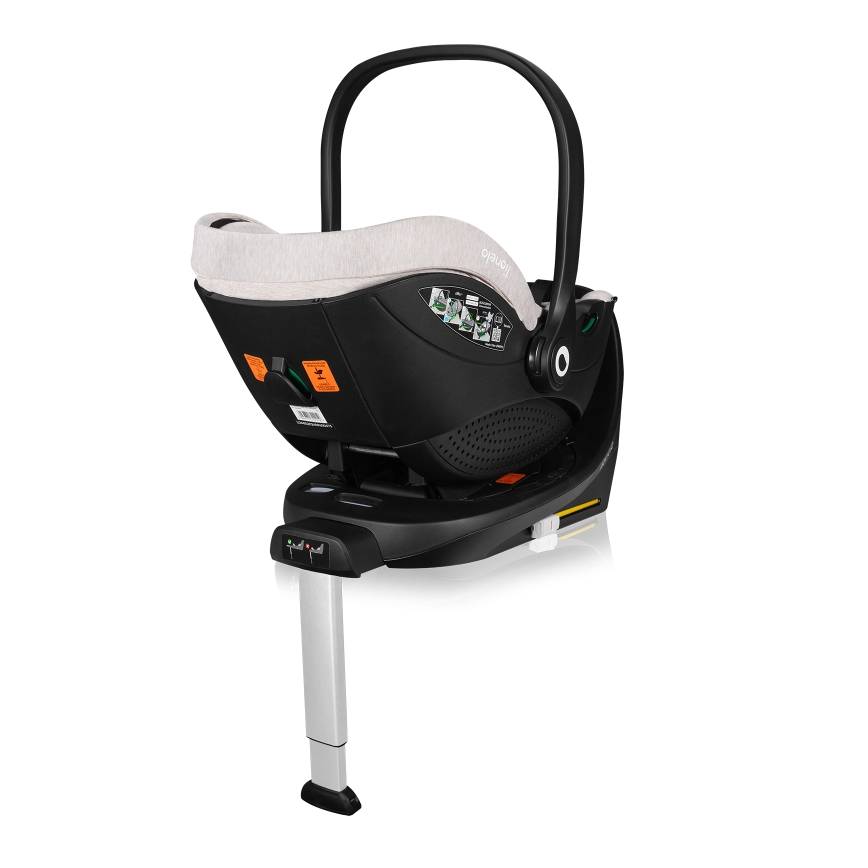 Lionelo - Autostoel met draaibare basis MOXIE SET i-Size 40-87 cm Beige Sand