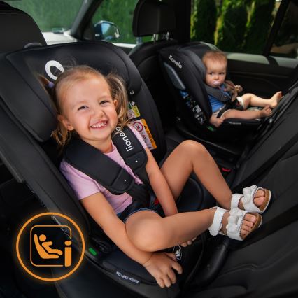 Lionelo - Autostoel met draaibasis BASTIAAN i-Size 40-150 cm Grey Stone