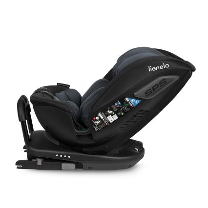 Lionelo - Autostoel met draaibasis BASTIAAN i-Size 40-150 cm Grey Stone