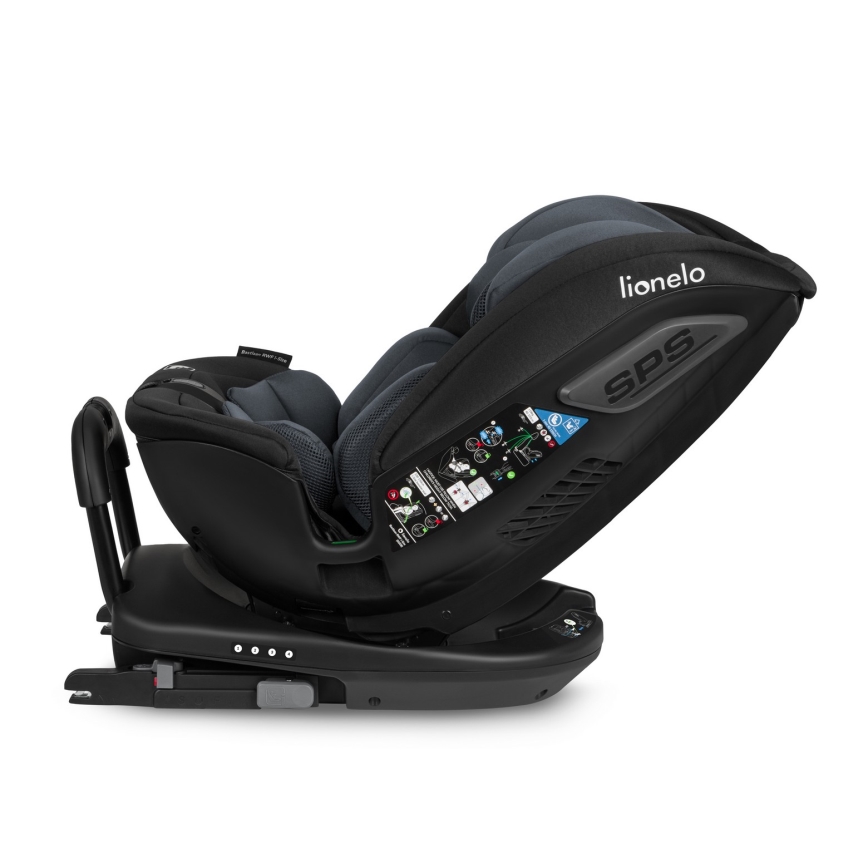 Lionelo - Autostoel met draaibasis BASTIAAN i-Size 40-150 cm Grey Stone