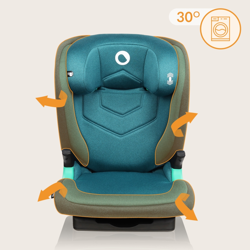 Lionelo - Autostoel NEAL i-Size 100-150 cm groen-turkoois