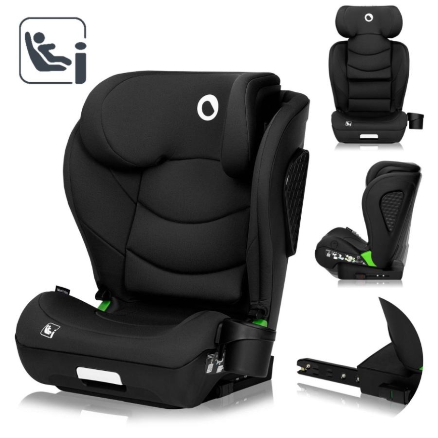 Lionelo - Autostoel NEAL i-Size 100-150 cm Zwart Carbon