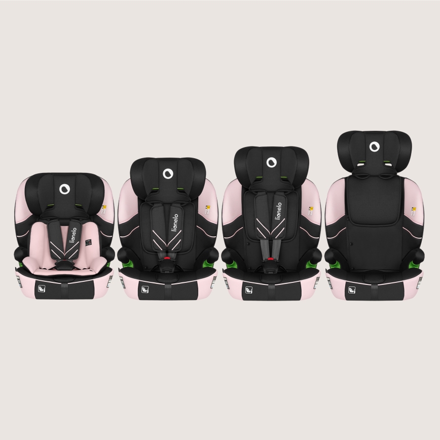 Lionelo - Autostoeltje LEVI FIX i-Size 76-150 cm Babyroze
