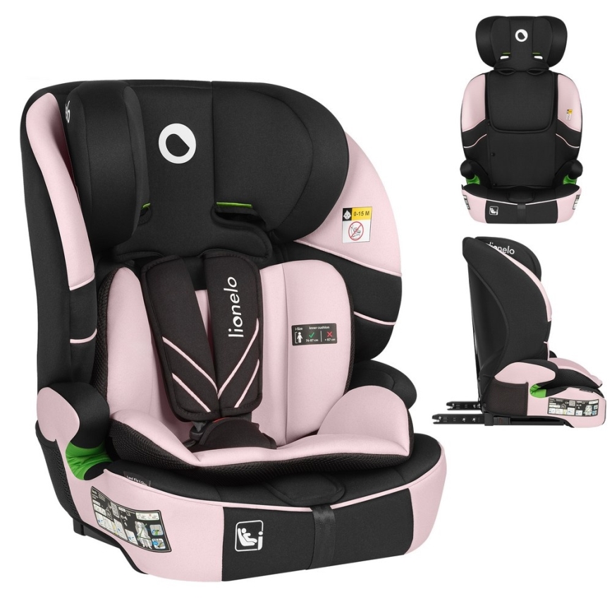Lionelo - Autostoeltje LEVI FIX i-Size 76-150 cm Babyroze