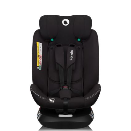 Lionelo - Autostoel met draaibare basis BASTIAAN ONE i-Size 40-150 cm Zwart Carbon