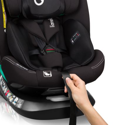 Lionelo - Autostoel met draaibare basis BASTIAAN ONE i-Size 40-150 cm Zwart Carbon