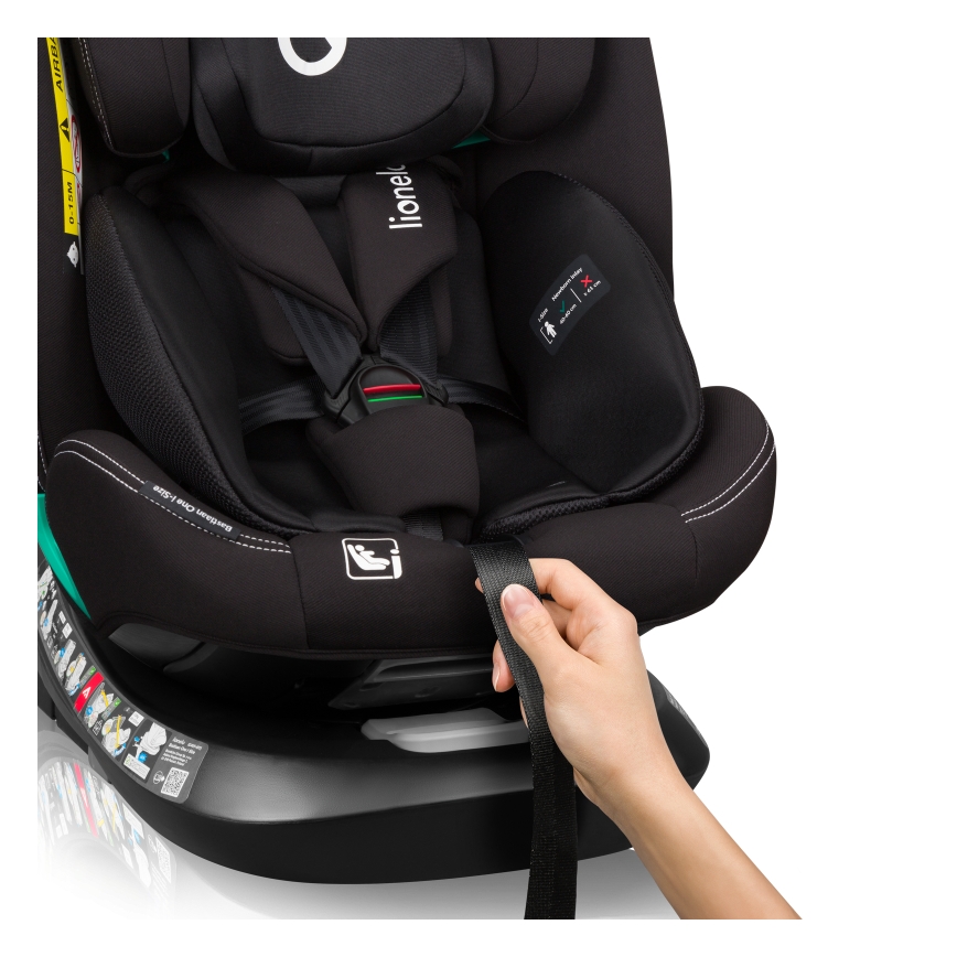 Lionelo - Autostoel met draaibare basis BASTIAAN ONE i-Size 40-150 cm Zwart Carbon