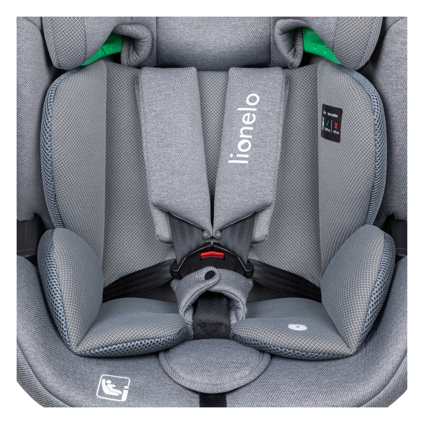 Lionelo - Autostoeltje met draaibare basis LAVENDER i-Size 76-150 cm Grey Stone