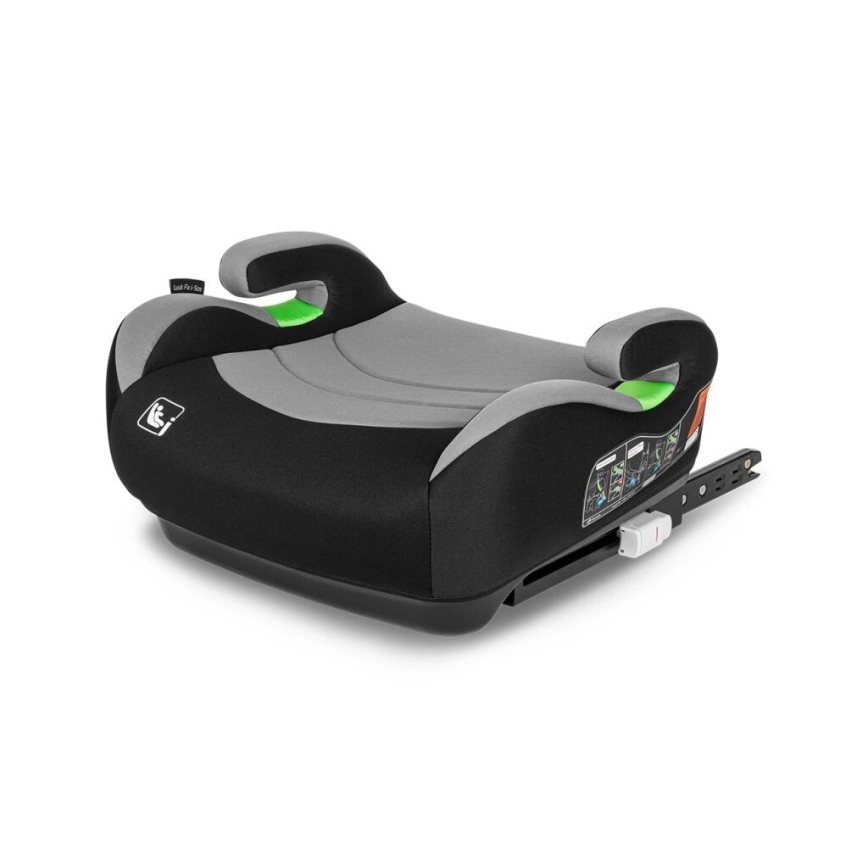 Lionelo - Autoverhoger stoel LUUK FIX i-Maat 125-150 cm zwart/grijs