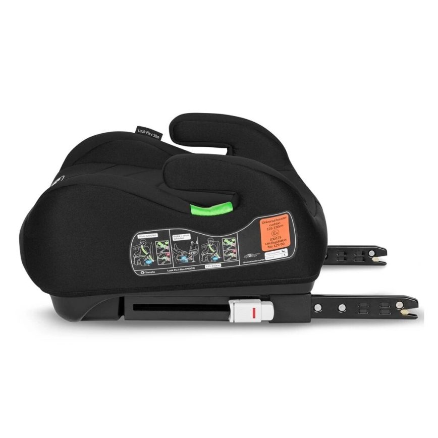 Lionelo - Autoverhoger stoel LUUK FIX i-Maat 125-150 cm zwart