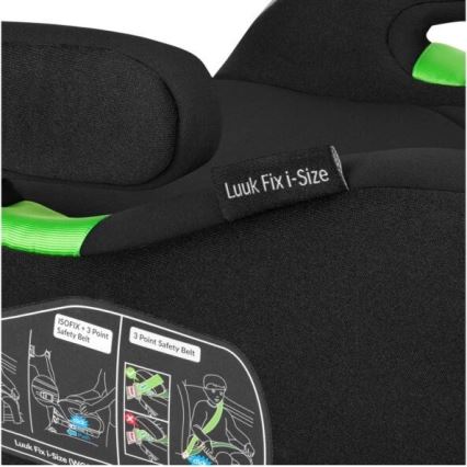 Lionelo - Autoverhoger stoel LUUK FIX i-Maat 125-150 cm zwart