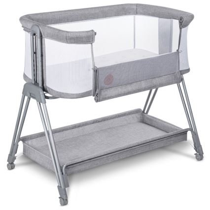 Lionelo - Baby wieg 2in1 LUNA grijs