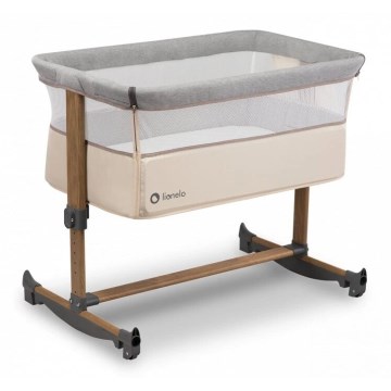 Lionelo - Baby wieg 3in1 LEONIE grijs/beige