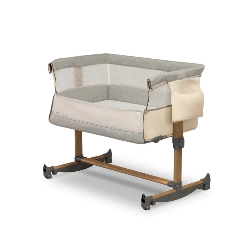 Lionelo - Baby wieg 3in1 LEONIE grijs/beige