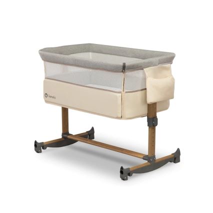 Lionelo - Baby wieg 3in1 LEONIE grijs/beige