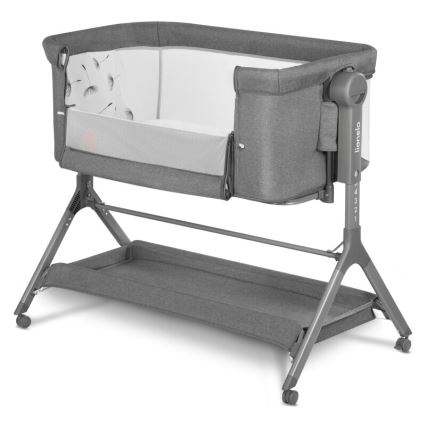 Lionelo - Baby wieg 3in1 LEONIE PLUS grijs