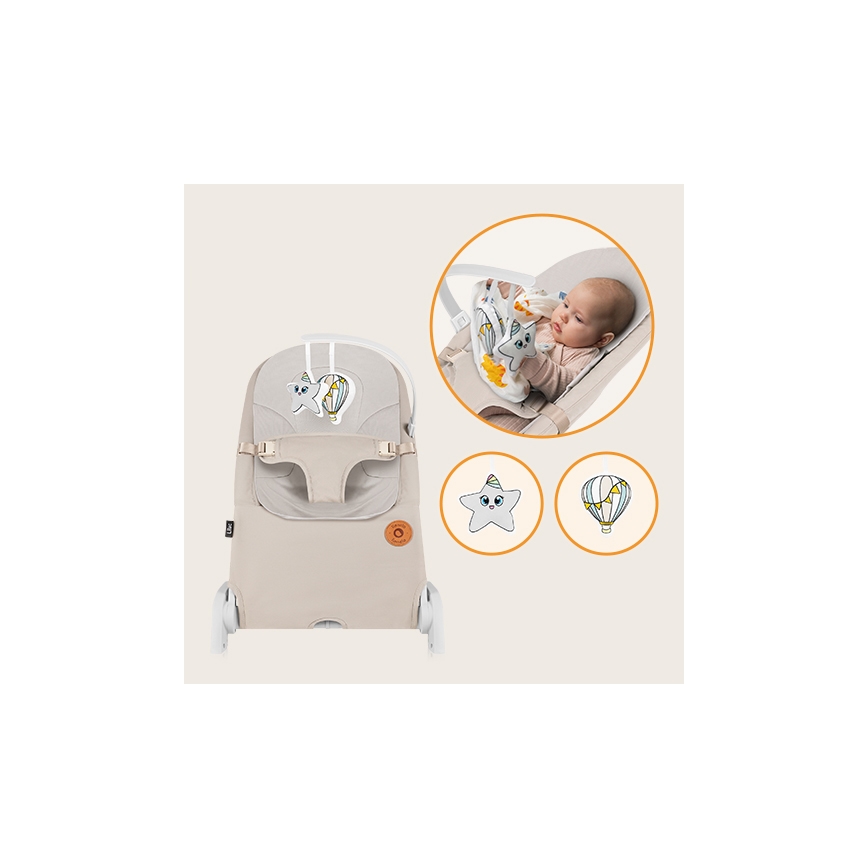 Lionelo - Baby wip LILAC beige