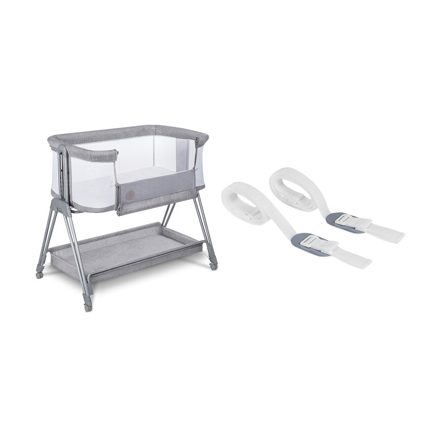 Lionelo - Babybed 2-in-1 LUNA grijs