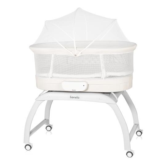 Lionelo - Babybed met weegschaal CORAL White