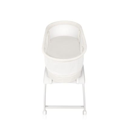 Lionelo - Babybed met weegschaal CORAL White