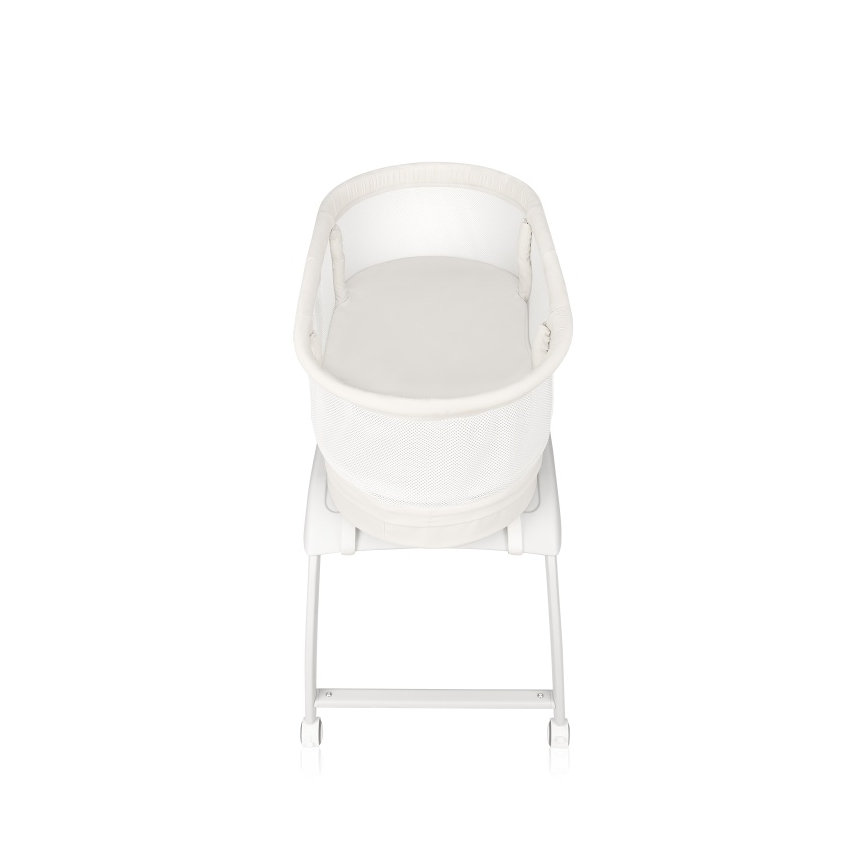 Lionelo - Babybed met weegschaal CORAL White