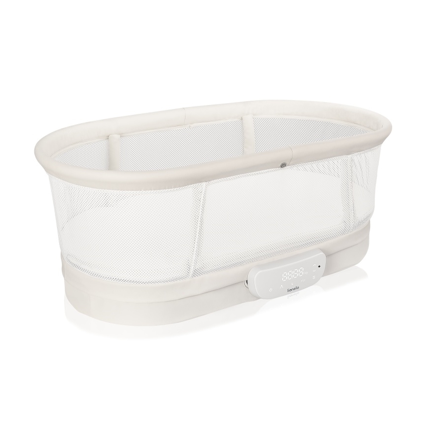 Lionelo - Babybed met weegschaal CORAL White