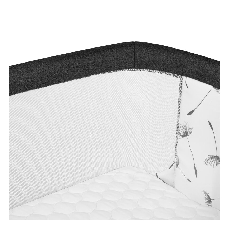 Lionelo - Babybedje 3-in-1 AURORA zwart