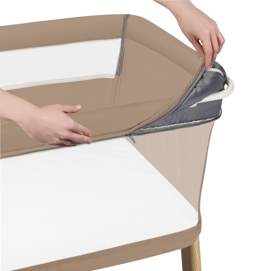 Lionelo - Babybedje 5-in-1 THOMI PLUS Beige Carmel