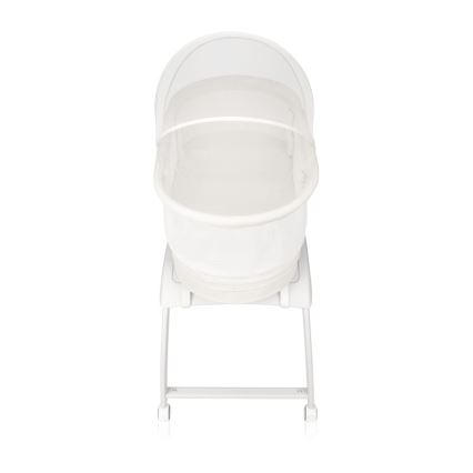 Lionelo - Babybedje met geïntegreerde weegschaal CORAL White