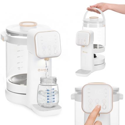 Lionelo - Babymelkbereider BABYPRESTO 2.0 1200W/230V Wit