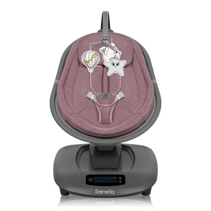 Lionelo - Babyschommel met melodie BLOSSOM Pink Mauve + afstandsbediening
