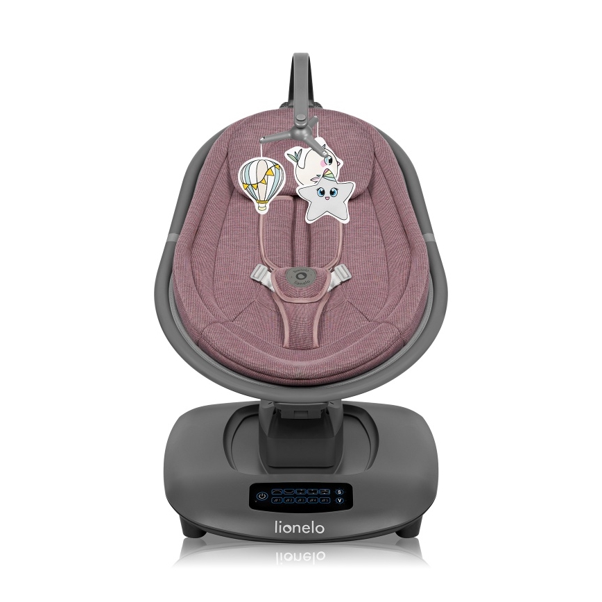 Lionelo - Babyschommel met melodie BLOSSOM Pink Mauve + afstandsbediening