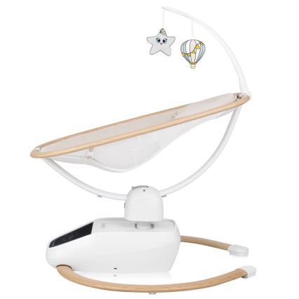 Lionelo - Babyschommel met melodie OLIVIA Beige Naturel + afstandsbediening