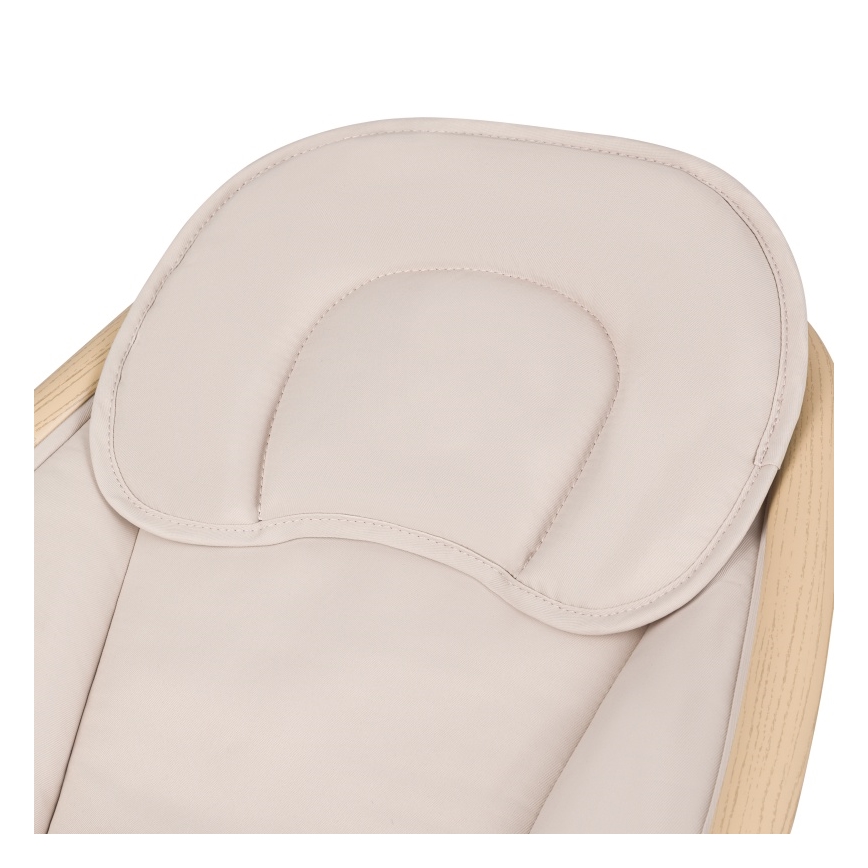 Lionelo - Babyschommel met melodie OLIVIA Beige Naturel + afstandsbediening