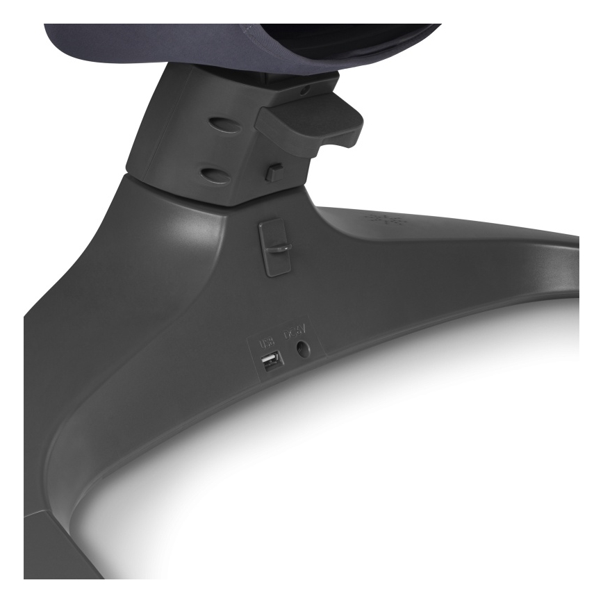 Lionelo - Babyschommel met melodie RALF 4xAA Grijs/Wit + afstandsbediening