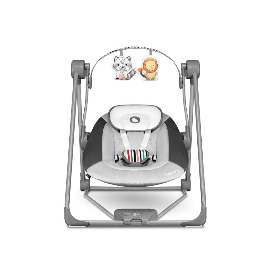 Lionelo - Babyschommel OTTO 4xLR14 Cozy Grey
