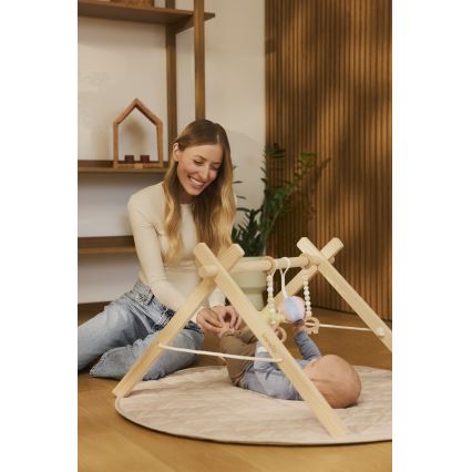 Lionelo - Babyspeelkleed met houten speelboog ANIS
